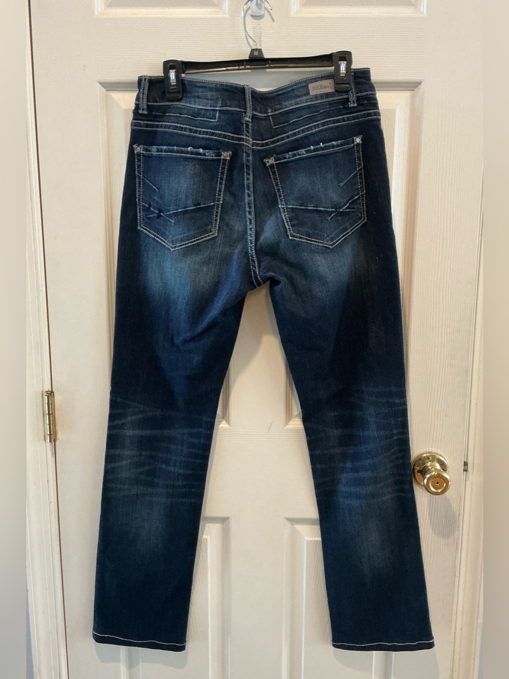 Buckle BKE Festival Stella Stretch Dark Wash Denim Straight Leg Rodeo Cowgirl 31 - Picture 7 of 16